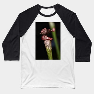 Red Lipped Carniverous Pitcher Plant Baseball T-Shirt